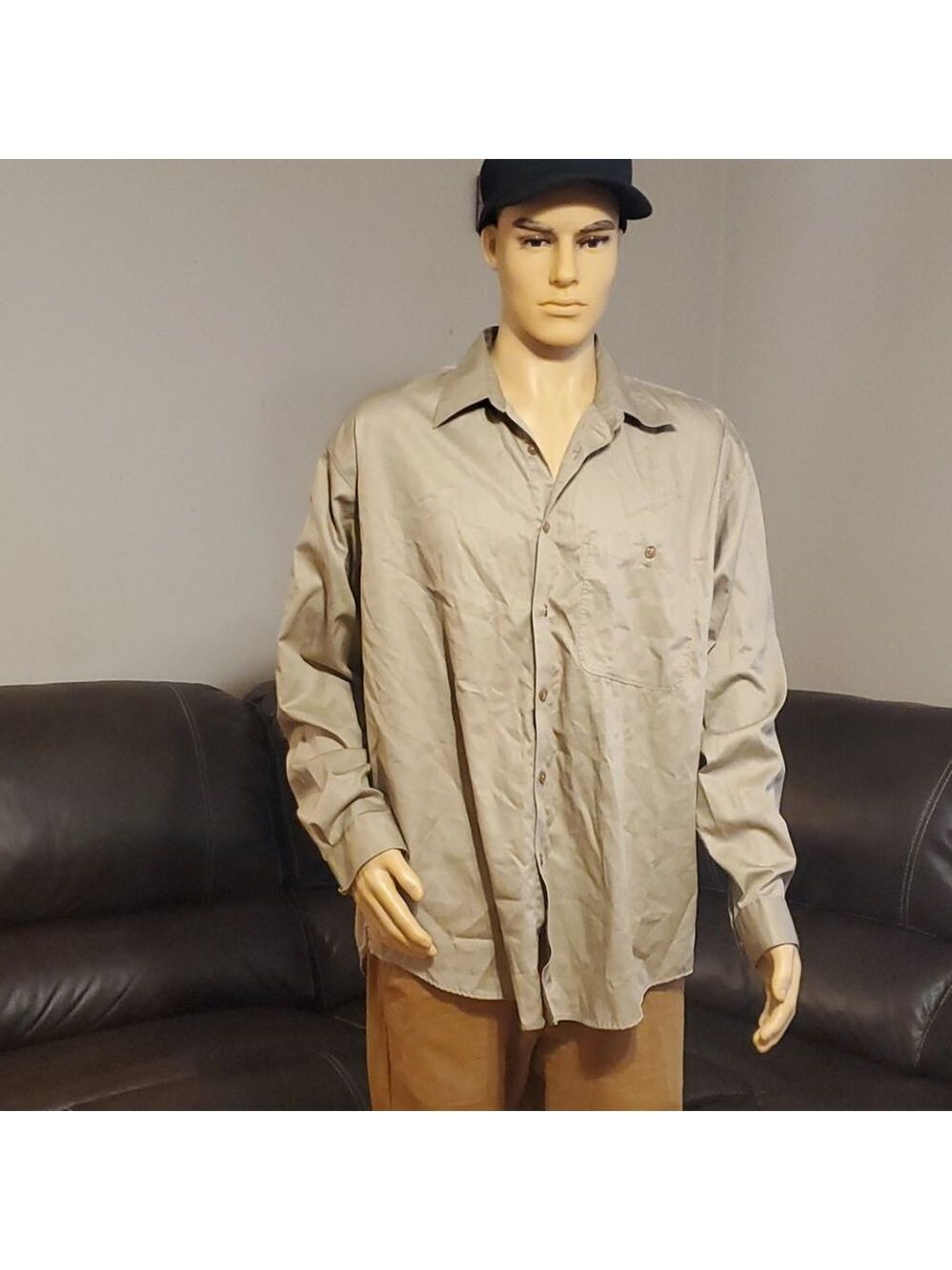 Men's izod button down dress shirt size xl